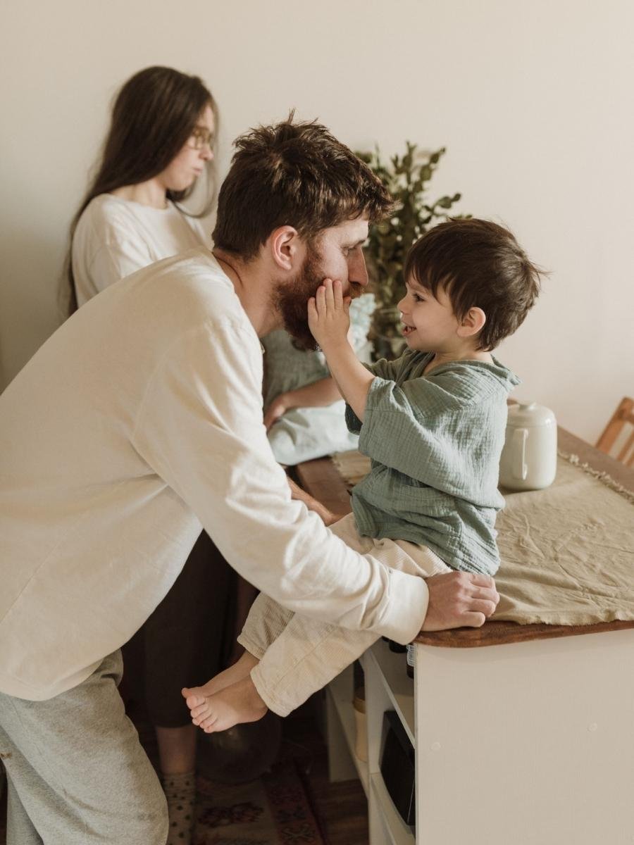 Parent and child together